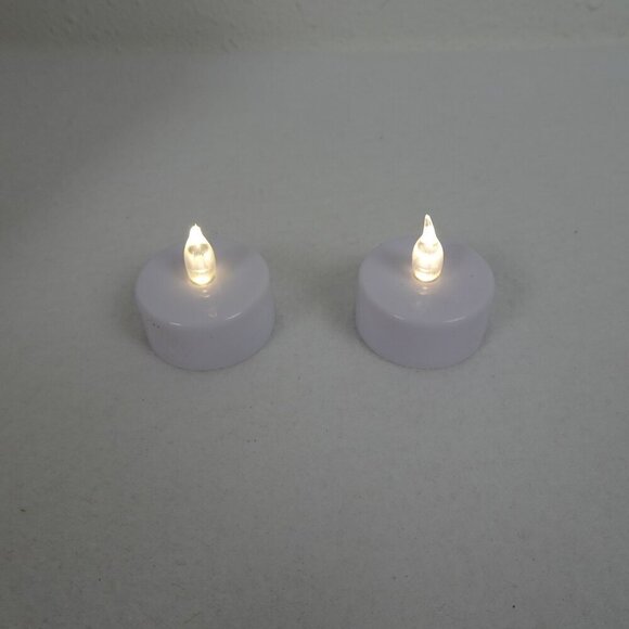 80 Pack Flameless Candles Tea Lights Flickering White Base - Picture 3 of 11